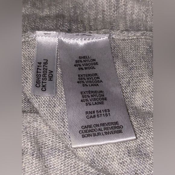 Calvin Klein Cowl Neck Sweater Wool Blend Outdoor Winter Warmth Women M - Picture 4 of 7